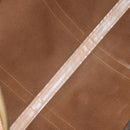 CELINE Macadam Canvas Boston Bag PVC Leather Brown Gold Auth 183303-11