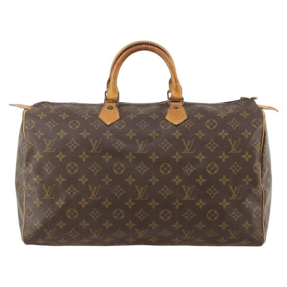 LOUIS VUITTON Monogram Speedy 40 Hand Bag M41522 LV Auth 183304