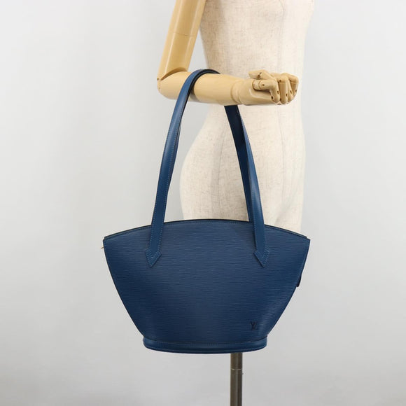 LOUIS VUITTON Epi Saint Jacques Shopping Shoulder Bag Blue M52275 Auth 183305SAV