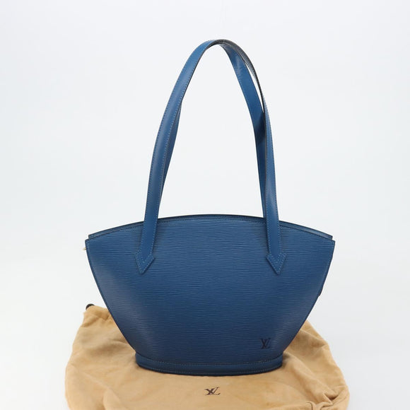LOUIS VUITTON Epi Saint Jacques Shopping Shoulder Bag Blue M52275 Auth 183305SAV