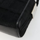 GUCCI Shoulder Bag Harako leather Black Silver 007 1014 0274 5 Auth 183309-17