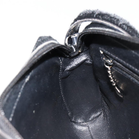 GUCCI Shoulder Bag Harako leather Black Silver 007 1014 0274 5 Auth 183309