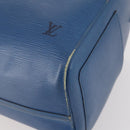LOUIS VUITTON Epi Keepall 45 Boston Bag Blue M42975 LV Auth 183312-9