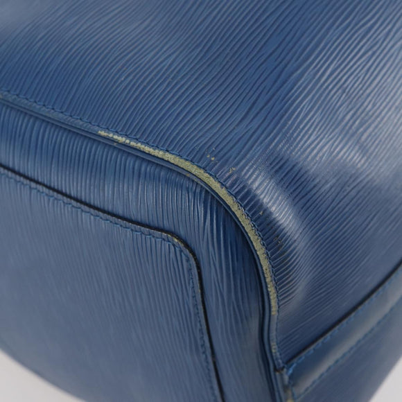 LOUIS VUITTON Epi Keepall 45 Boston Bag Blue M42975 LV Auth 183312