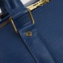 LOUIS VUITTON Epi Keepall 45 Boston Bag Blue M42975 LV Auth 183312-17