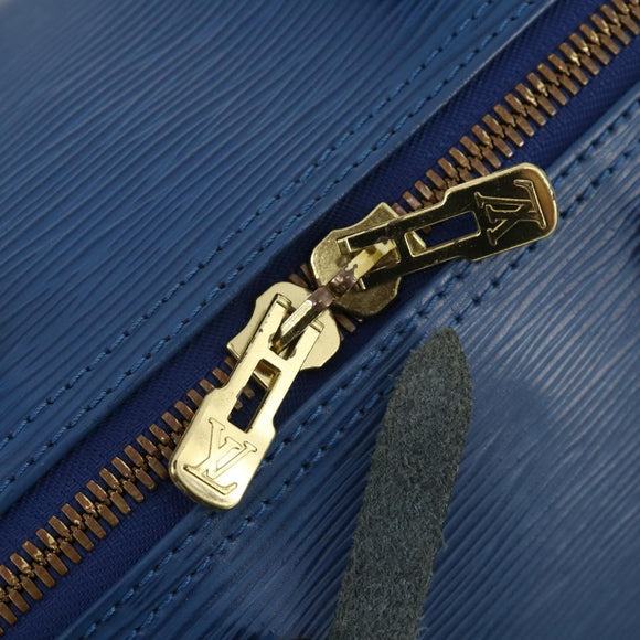 LOUIS VUITTON Epi Keepall 45 Boston Bag Blue M42975 LV Auth 183312