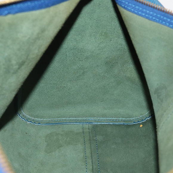 LOUIS VUITTON Epi Keepall 45 Boston Bag Blue M42975 LV Auth 183312