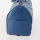 LOUIS VUITTON Epi Keepall 45 Boston Bag Blue M42975 LV Auth 183312-3