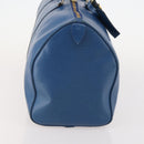 LOUIS VUITTON Epi Keepall 45 Boston Bag Blue M42975 LV Auth 183312-4