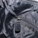 Christian Dior Trotter Canvas Schultertasche Schwarz Silber Auth 183317A-19