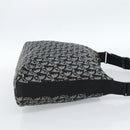 Christian Dior Trotter Canvas Schultertasche Schwarz Silber Auth 183317A-5