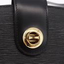 LOUIS VUITTON Epi Capuchin Shoulder Bag Black M52342 LV Auth 183324-17