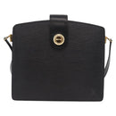 LOUIS VUITTON Epi Capuchin Shoulder Bag Black M52342 LV Auth 183324-13