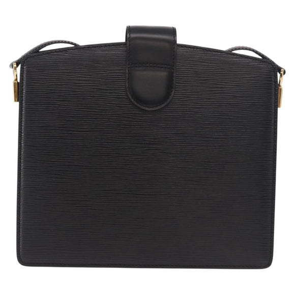 LOUIS VUITTON Epi Capuchin Shoulder Bag Black M52342 LV Auth 183324
