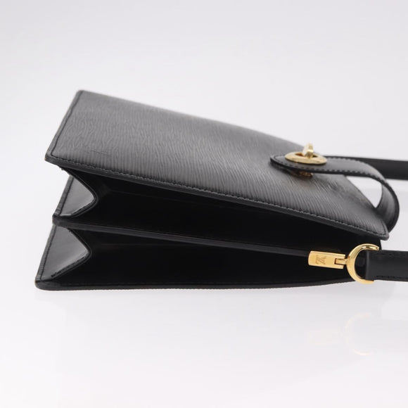 LOUIS VUITTON Epi Capuchin Shoulder Bag Black M52342 LV Auth 183324