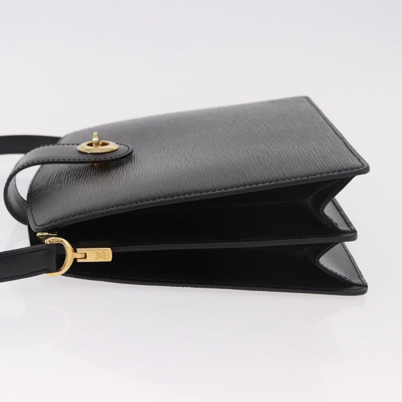 LOUIS VUITTON Epi Capuchin Shoulder Bag Black M52342 LV Auth 183324