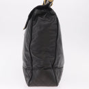 CHANEL Matelasse Hand Bag Lamb Skin Black Gold CC Auth 183326A-3