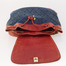 CHANEL Matelasse Chain Backpack Denim Blue Gold CC Auth 183327-11