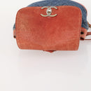 CHANEL Matelasse Chain Backpack Denim Blue Gold CC Auth 183327-6
