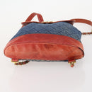 CHANEL Matelasse Chain Backpack Denim Blue Gold CC Auth 183327-5