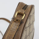 GUCCI GG Supreme Web Sherry Line Shoulder Bag PVC Beige 116 02 055 Auth 183329-14