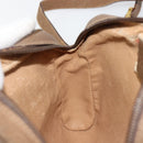 GUCCI GG Supreme Web Sherry Line Shoulder Bag PVC Beige 116 02 055 Auth 183329-20