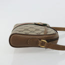 GUCCI GG Supreme Web Sherry Line Shoulder Bag PVC Beige 116 02 055 Auth 183329-4