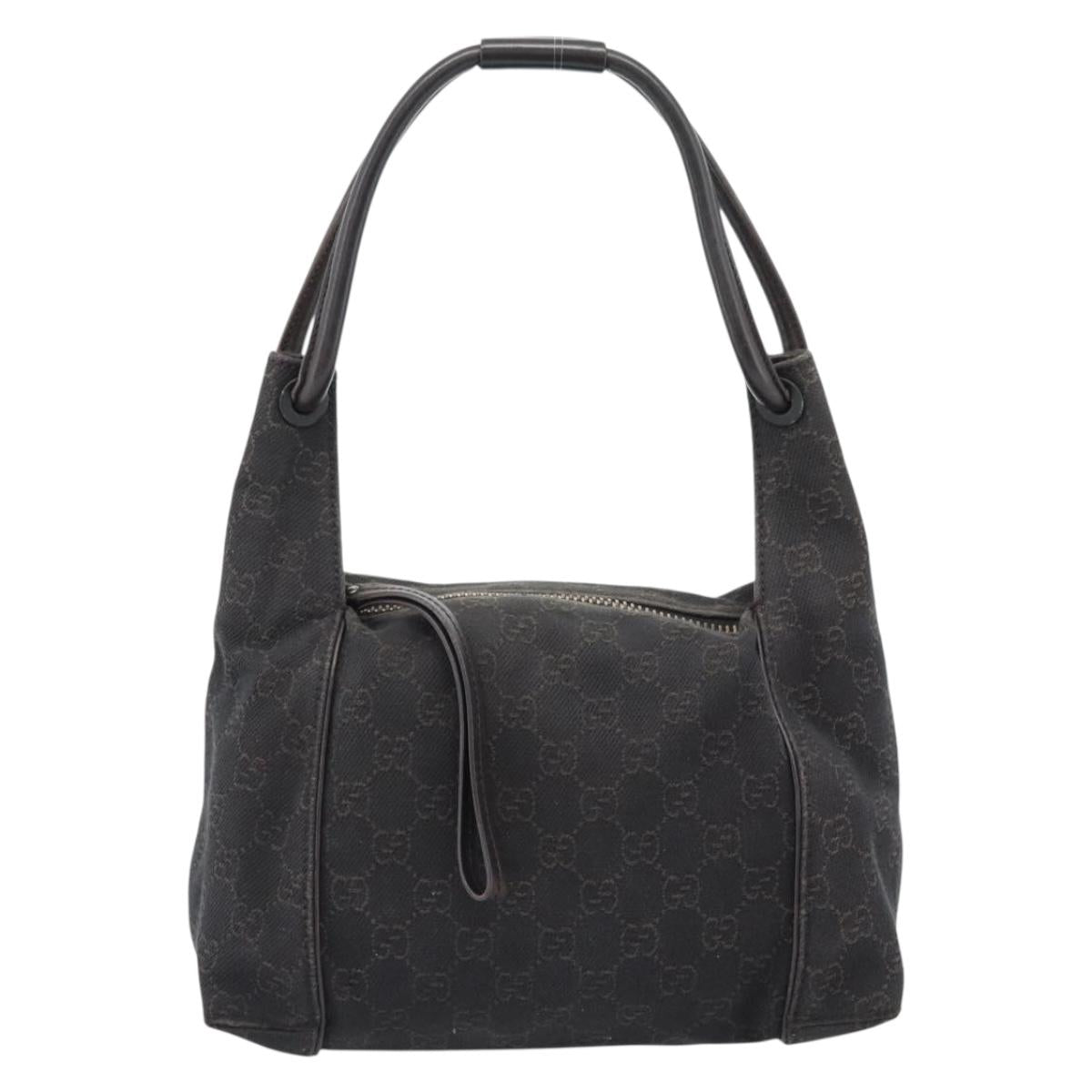 GUCCI GG Canvas Hand Bag Dark Brown 101333 Auth 183331 | Brand
