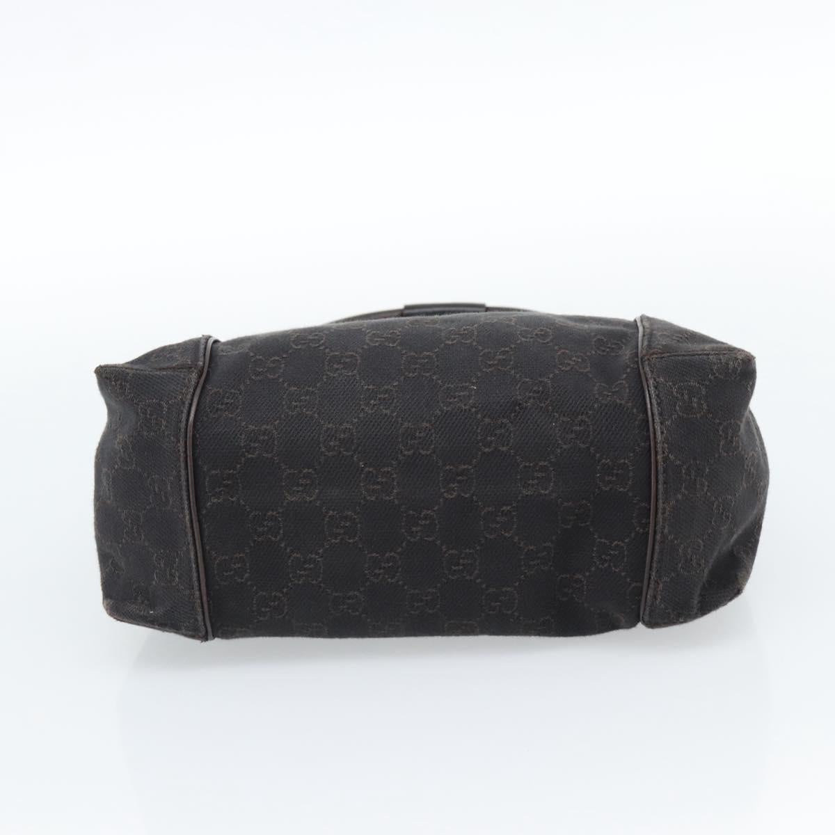 GUCCI GG Canvas Hand Bag Dark Brown 101333 Auth 183331 | Brand
