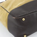 LOEWE Anagram Handtas Suède 2way Beige Goud Auth 183333-16