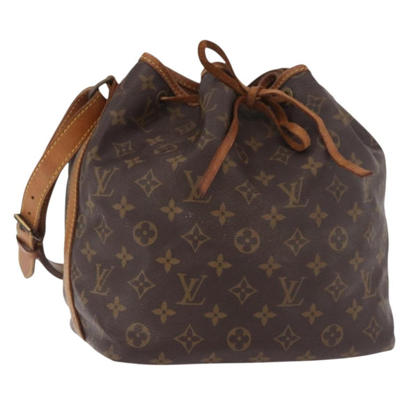 LOUIS VUITTON Monogram Petit Noe Shoulder Bag M42226 LV Auth 183336A
