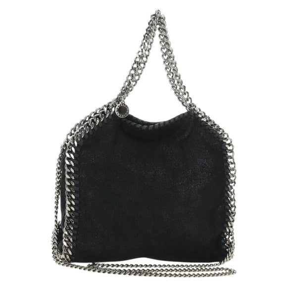 Stella MacCartney Chain Falabella Bag polyester 2way Black 512064 Auth 183338V