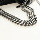 Stella MacCartney Chain Falabella Bag polyester 2way Black 512064 Auth 183338V-7