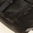 PRADA Backpack Nylon Khaki Silver Auth 183339V-20