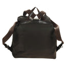 PRADA Backpack Nylon Khaki Silver Auth 183339V-2