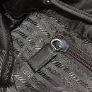 PRADA Backpack Nylon Khaki Silver Auth 183339V-34