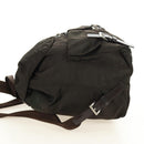 PRADA Backpack Nylon Khaki Silver Auth 183339V-3