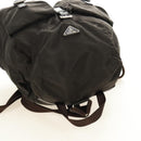 PRADA Backpack Nylon Khaki Silver Auth 183339V-6