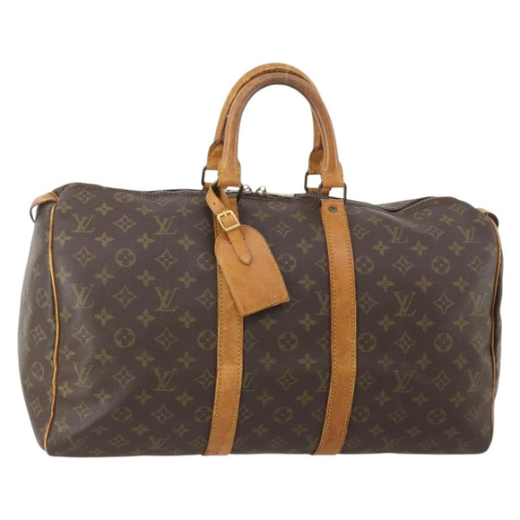 LOUIS VUITTON Monogram Keepall 45 Boston Bag M41428 LV Auth 183343