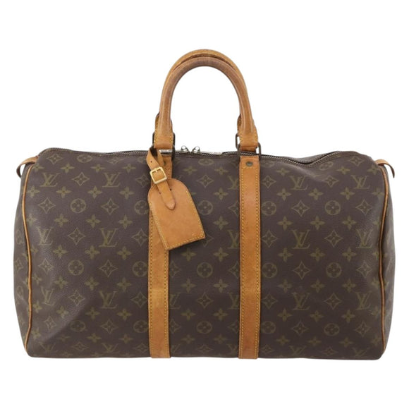 LOUIS VUITTON Monogram Keepall 45 Boston Bag M41428 LV Auth 183343