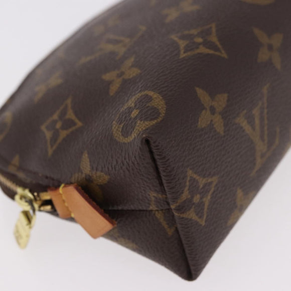 LOUIS VUITTON Monogram Pochette Cosmetic PM Pouch M43998 LV Auth 183346