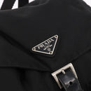 PRADA Backpack Nylon Black Silver Auth 183352A-22