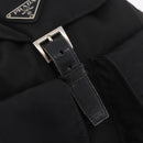 PRADA Backpack Nylon Black Silver Auth 183352A-23