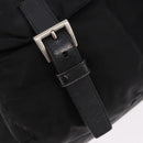 PRADA Backpack Nylon Black Silver Auth 183352A-24