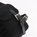 PRADA Backpack Nylon Black Silver Auth 183352A-25