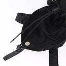 PRADA Backpack Nylon Black Silver Auth 183352A-26