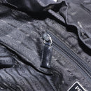 PRADA Backpack Nylon Black Silver Auth 183352A-31