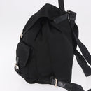 PRADA Backpack Nylon Black Silver Auth 183352A-3