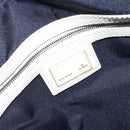 FENDI Zucchino Canvas Hand Bag Navy Silver Auth 183354A-19