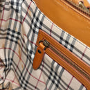 BURBERRY Tote Bag Leather Brown Gold Auth 183355-20